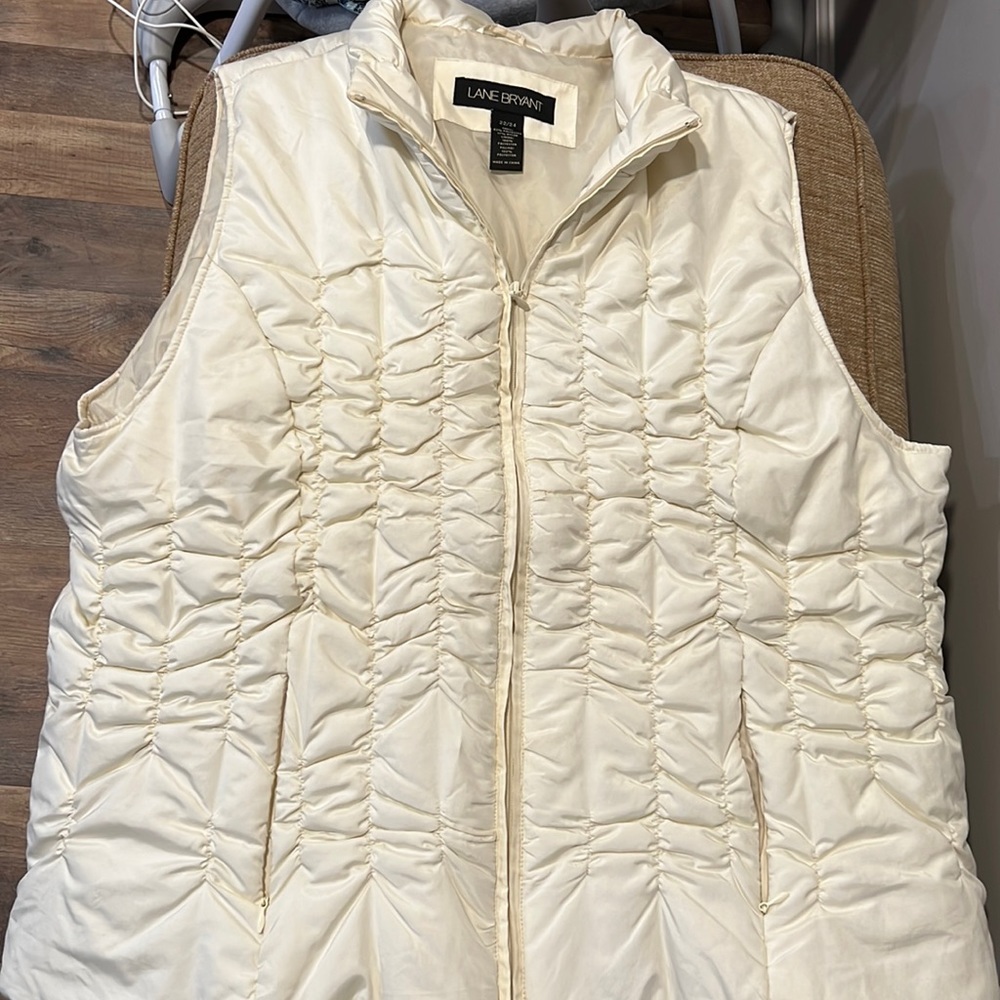 Lane Bryant, White, Vest, Size 22/24